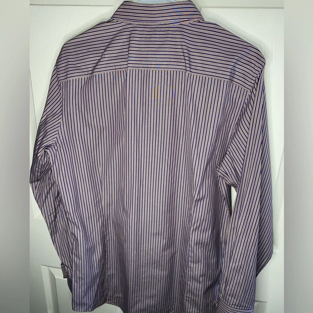 SET OF 2 Banana Republic Men's Pinstriped Long Sleeve Button Down Shirts